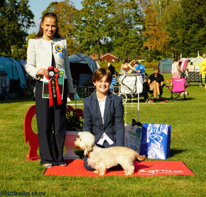 Bästa junior handler lördag, foto Isabelle Skov